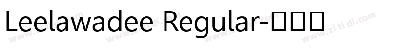 Leelawadee Regular字体转换